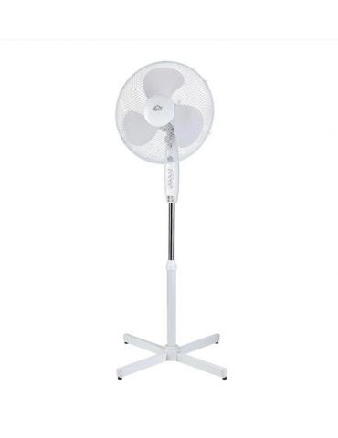 Ventilator cu picior DCG, 40cm, 40W, 3 trepte viteza, alb Dsc - 1 Ventilator cu picior DCG, 40cm, 40W, 3 trepte viteza, alb Dsc - 1